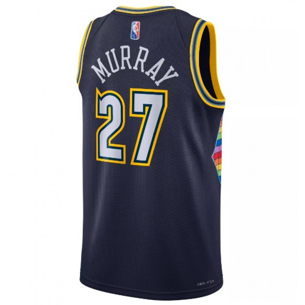 Men's Denver Nuggets Jamal Murray #27 Navy 2021/22 Swingman NBA Jersey - City Edition-Pro Kit Vault | Brand New 26/27 Sports Jerseys